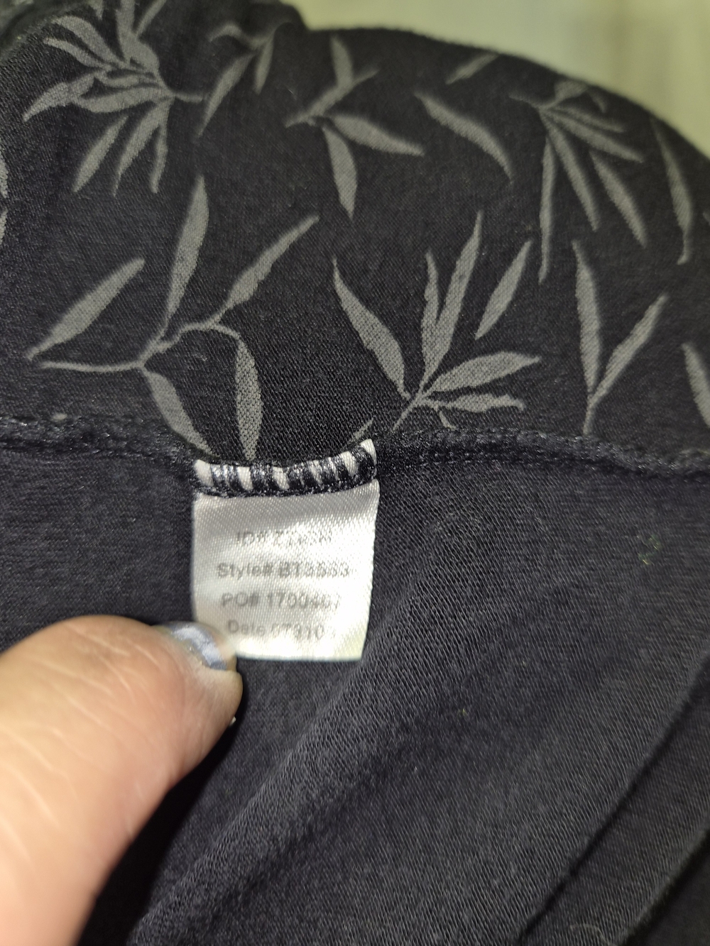 Cuddl Duds Black Long Sleeve Scoop Neck Top - Picture 6 of 7